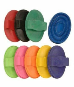 Tough 1 Large Rubber Curry Comb Red