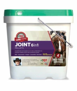 Formula 707 Joint 6in1 Equine Supplement 10LB Bucket- Support For Joint Integrity And Inflammatory Response In Horses - Green-Lipped Mussel MSM Glucosamine Chondroitin & Collagen