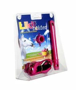 Likit Holder Stable Toy With Treat Pink Glitter