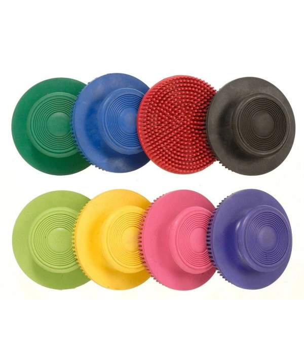 Tough-1 Soft Rubber Face Curry - 6 Pack - Assorted