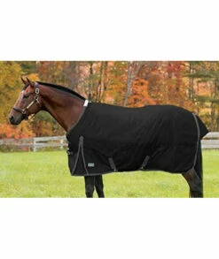 Riders By Dover Saddlery Medium Weight Supreme Turnout Blanket - Blackgrey 80