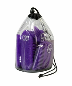 Weaver Leather Youth Grooming Kit, Purple 9 Inch