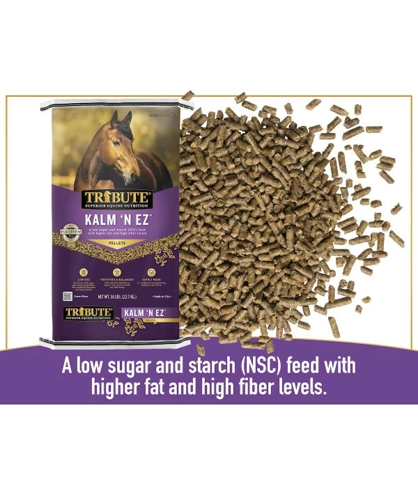 TRIBUTE Kalmbach Feeds Kalm 'N Ez Pellets For Horse, 50 Lb - Image 3