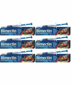 Bimectin Ivermectin Paste Horse Wormer (1.87 Ivermectin) - 6 DOSES, Model: , Home & Outdoor Store