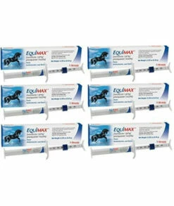 (6 Pack) Bimeda Equimax Horse Wormer Ivermectin 1.87 Percent And Praziquantel 14.03 Percent Paste Tube