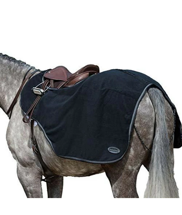 Weatherbeeta Anti-Static Fleece Quarter Sheet Blacksilver Cobmedium