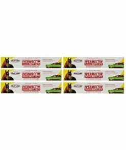 Durvet Ivermectin Paste Dewormer - 6.08g Dose 1.87% Apple Flavor (6-Pack)