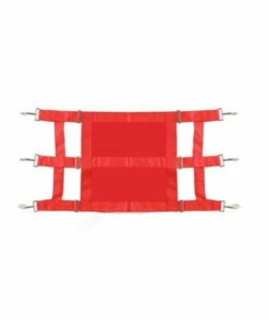 Showman Heavy Duty Webbed Nylon Solid Front Stall Guard Horse Pony Adjusts 36-48 (Red)