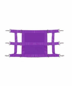 Showman Heavy Duty Webbed Nylon Solid Front Stall Guard Horse Pony Adjusts 36-48 (Purple)