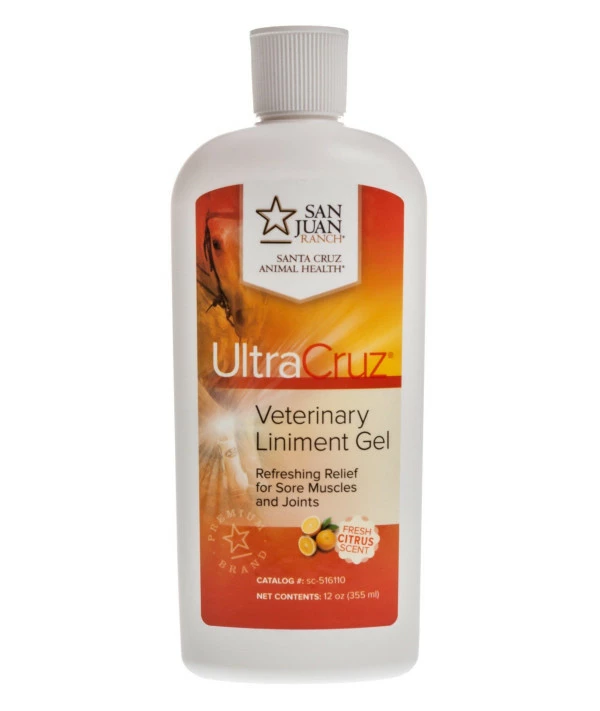 UltraCruz - Sc-516110 Veterinary Liniment Gel For Horses, 12 Oz