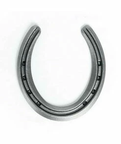The Heritage Forge Steel Horseshoes Set For Horses Crafts Decorations And Backyard Games - Lite Rim Size 1 - Sand Blasted 20 Shoes