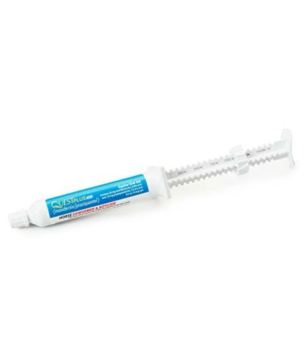 ZOETIS Quest Plus Gel Moxidectin/ Praziquantel Horse Dewormer, Late Grazing Season Recommended For Horses And Ponies 6 Months And Older, 0.5oz Sure-Dial Syringe - Image 2