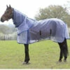 Weatherbeeta Comfitec Ripshield Detach-A-Neck Fly Sheet 75 Center Of Chest To Tail Whiteblue