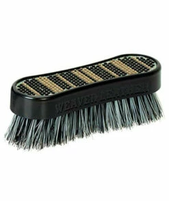Weaver Leather Livestock Bling Brush, Large, Black/Gold Striped