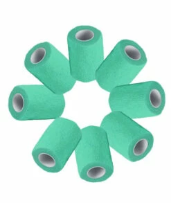 Kathson 2? 8 ?et Wrap Tape Veterinarian Self Adhesive No Chew Bandage Wound Dressing Medical Bandage Gauze For Animals Pets Dogs Cats Horses Ear Feet Paw Tail Injury