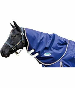 Weatherbeeta Comfitec Essential Neck Cover Blanket Medium Navysilverred Pony Small