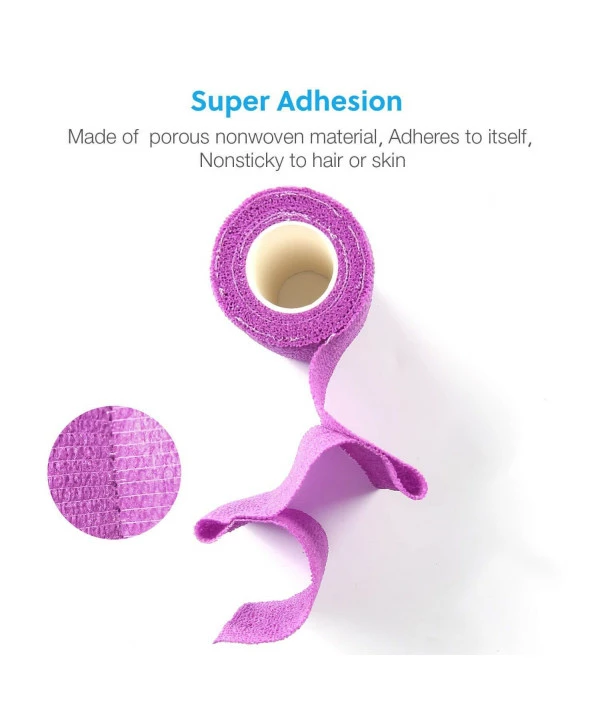 WePet Pet Wrap, Self-Adhesive Non-Woven Tape For Dog Legs, Paws, Wounds, First Aid Cohesive Gauze For Horse, Cat, Bird, Animal, 3 Rolls, 4 Inch - Image 3