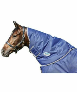 Weatherbeeta Comfitec Premier Free Neck Cover Lite Dark Bluegreywhite Pony