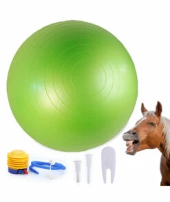 SWYIVY 40 Inch Horse Ball Toy Mega Herding Ball Giant Horse Soccer, Pump Included