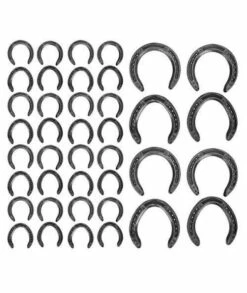 Horseshoe Steel 10 Pairs Forging Q235 Steel Horseshoe Kit Training Horse Racing Riding Accessory