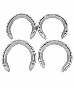 Ljzxh Horseshoe 4Pcs 5 Horse Equipment Aluminum Alloy Horseshoes 2 Front + 2 Rear Farrier Tools For Tournament Play Durable (Color : 5)