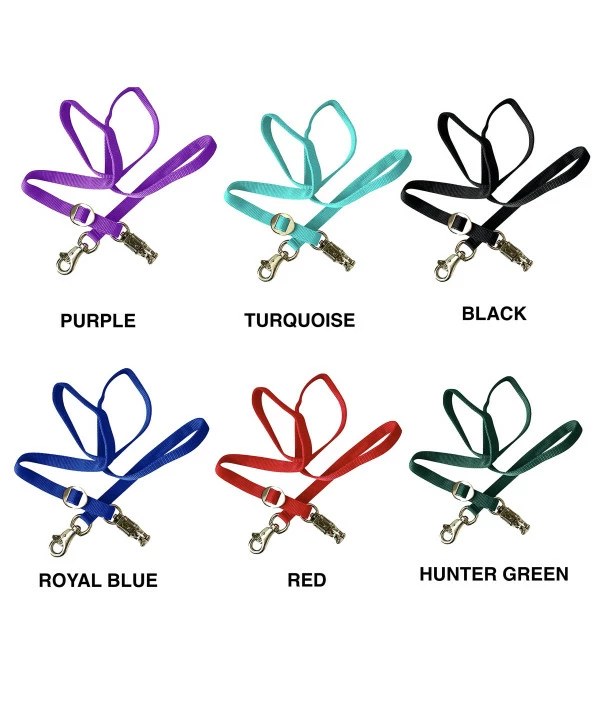 Majestic Ally Double Thick 36 To 72 Trailer Tie For Horse Haulage, Cross Tie With Adjustable Buckle, Panic Snap And Bull Snap - 1 Wide By 36 To 72 Long (Royal Blue) - Image 2
