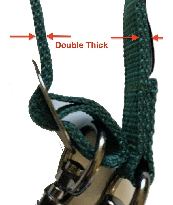 Majestic Ally Double Thick 36 To 72 Trailer Tie For Horse Haulage, Cross Tie With Adjustable Buckle, Panic Snap And Bull Snap - 1 Wide By 36 To 72 Long (Royal Blue) - Image 5