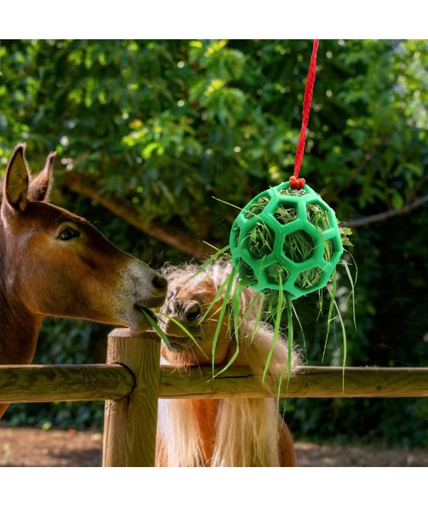 2pcs Horse Treat Ball Hay Feeder Toy Ball Hanging Feeding Toy For Horse Horse Goat Sheep Relieve Stress, Horse Stable Stall Paddock Rest - Image 2