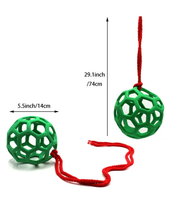 2pcs Horse Treat Ball Hay Feeder Toy Ball Hanging Feeding Toy For Horse Horse Goat Sheep Relieve Stress, Horse Stable Stall Paddock Rest - Image 4